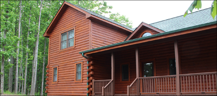 Log Home Staining in Norwich, Ohio
